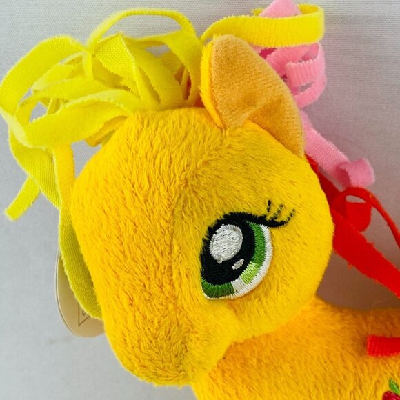 Hasbro Funrise Apple Jack Green Eyes Shredded Hair 2014 Plush Animal Kids - Picture 2 of 5
